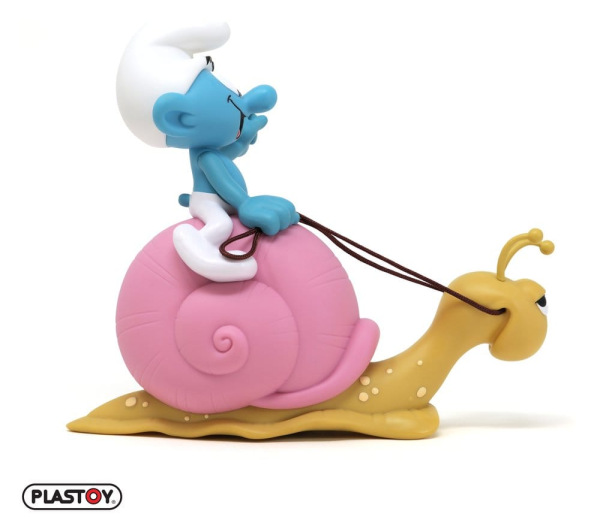 The Smurfs: Money Box Smurf on a Snail's Back 19 cm 4