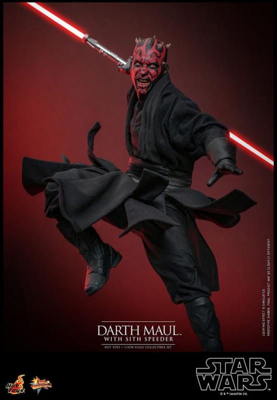 Star Wars Episode I Movie Masterpiece Action Figure 1/6 Darth Maul with Sith Speeder 29 cm