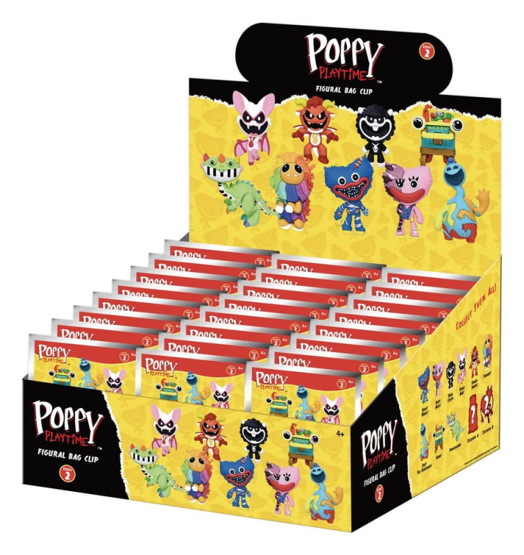 Poppy Playtime 3D Foam Bag Clips Serie 2 Display (24)