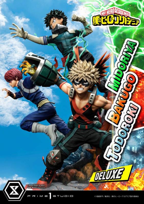 My Hero Academia Statue Midoriya, Bakugo & Todoroki Deluxe Bonus Version 69 cm 6