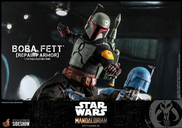 Star Wars The Mandalorian Action Figure 1/6 Boba Fett (Repaint Armor) 30 cm