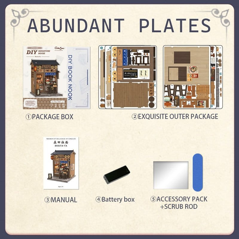 Miniature House Model Kit Morita-Ya 21 x 16 cm 2