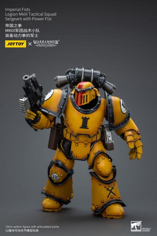 Warhammer The Horus Heresy Action Figure 1/18 Imperial Fists Legion MkIII Tactical Squad Sergeant wi