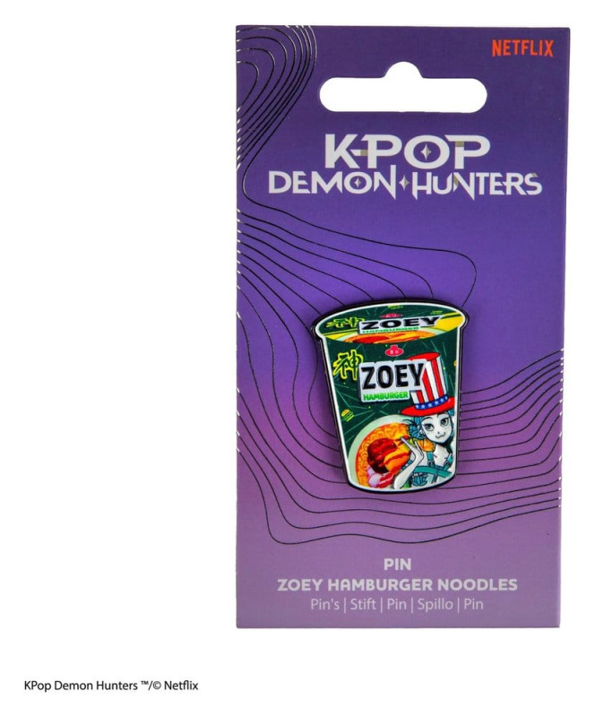 KPop Demon Hunters Pin Zoey Hamburger Noodles 2