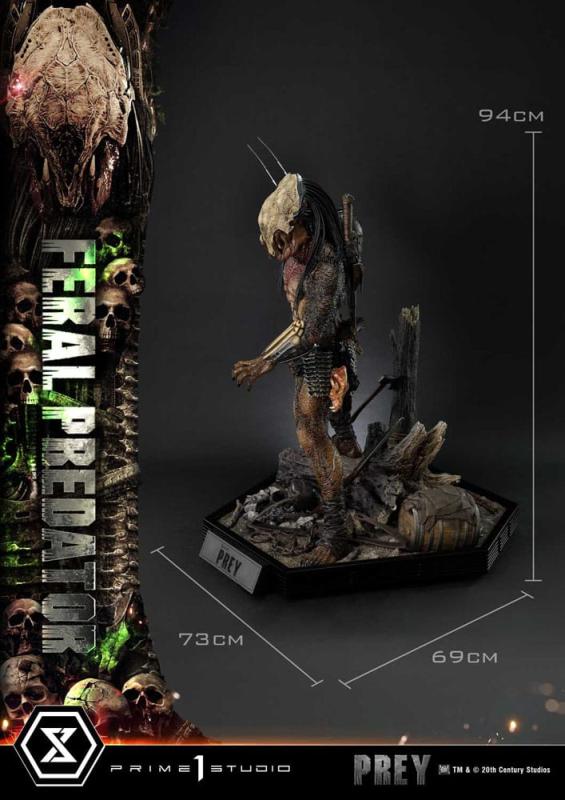 Prey (Movie) Museum Masterline Series Statue 1/3 Feral Predator 89 cm 7