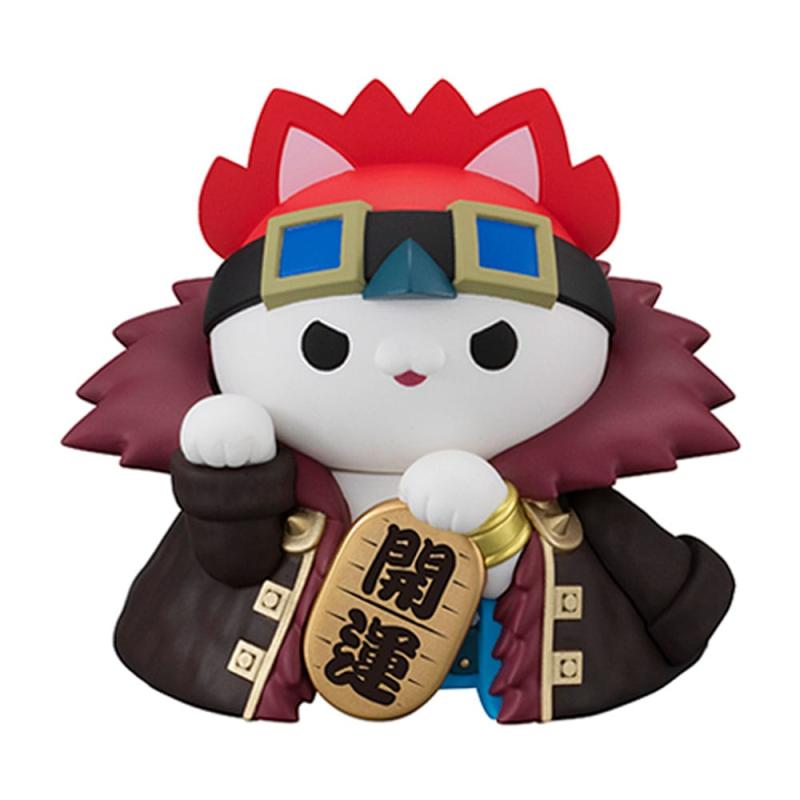 One Piece Mega Cat Project Trading Figure NyanPieceNyan! Beckoning cat Lucky Cat Pirates 7 cm Displa