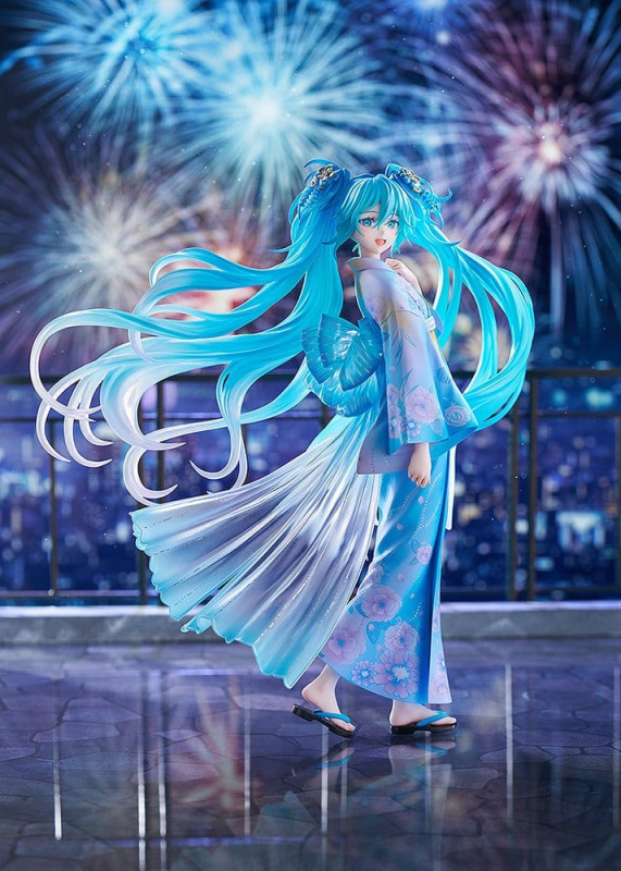 Character Vocal Series 01: Hatsune Miku PVC Figure 1/7 Music & Fire Works Ver. 23 cm 1