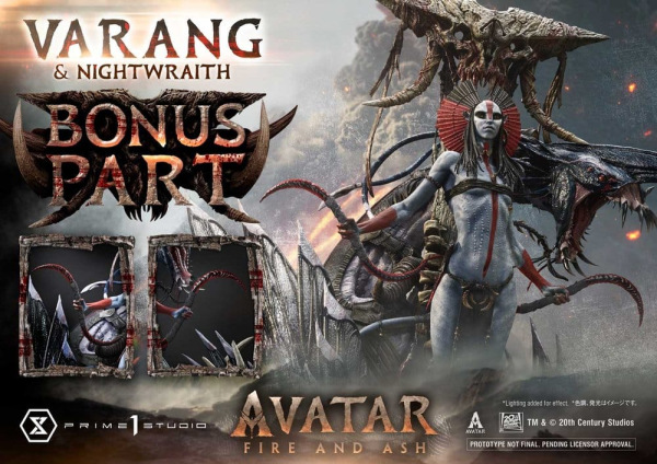 Avatar: Fire and Ash (Film) Real Elite Masterline Series Statue 1/4 Varang & Nightwraith Avatar Lega 2