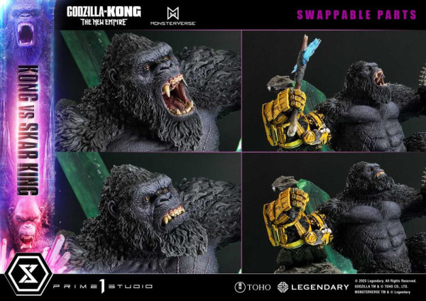 Godzilla x Kong: The New Empire Ultimate Diorama Masterline Series Statue Kong vs Skar King 104 cm 6