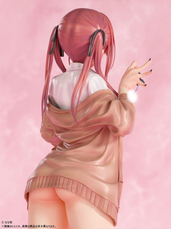 Original Character Statue 1/5 Red-Haired Gyaru-Chan Bare Face Ver. Illustration by Nanamakura 29 cm 8
