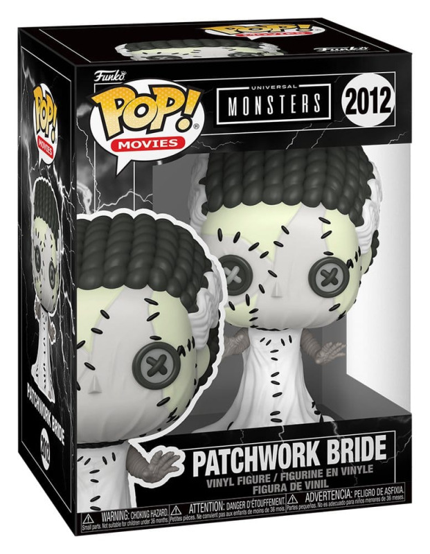 Universal Monsters Patchwork POP! Movies Vinyl Figure Bride of Frankenstein 9 cm 1