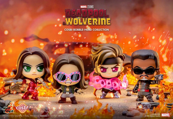 Deadpool & Wolverine Cosbi Mini Figures 9 cm Series 2 Blind Box Display (8) 12