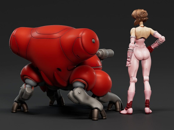 Ghost in the Shell PLAMAX minimum factory Plastic Model Kit Motoko Kusanagi with Fuchikoma 8 cm 2