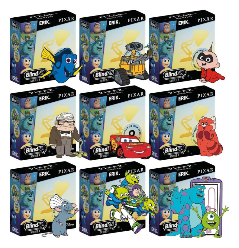 Disney Pixar Pin Badges Series 1 Display (24) 1