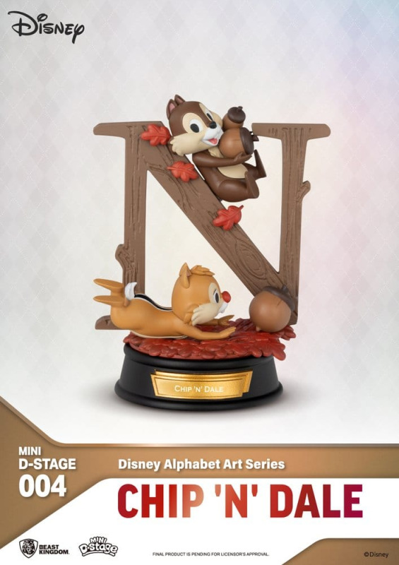 Disney Mini Diorama Stage Statues 6-pack Alphabet Art 10 cm 7