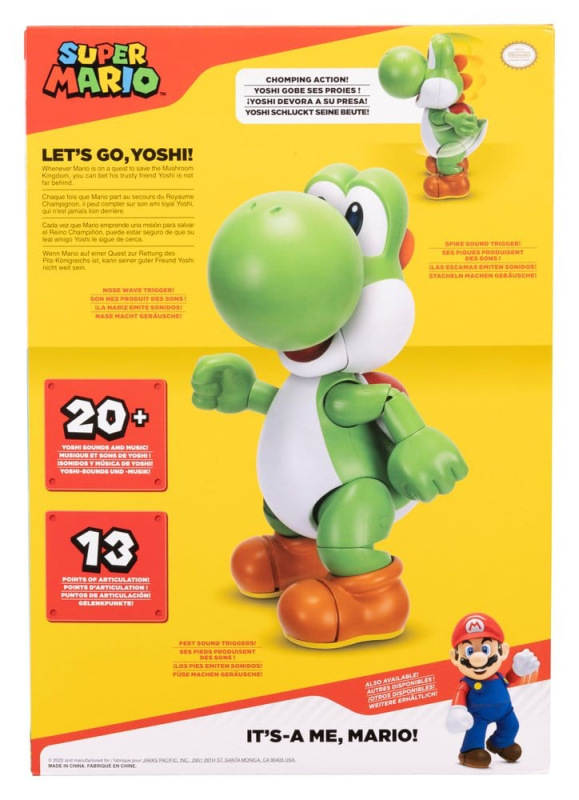 World of Nintendo Talking Action Figure Let's Go! Yoshi! 36 cm 5
