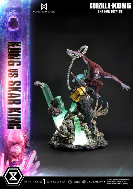 Godzilla x Kong: The New Empire Ultimate Diorama Masterline Series Statue Kong vs Skar King 104 cm 9