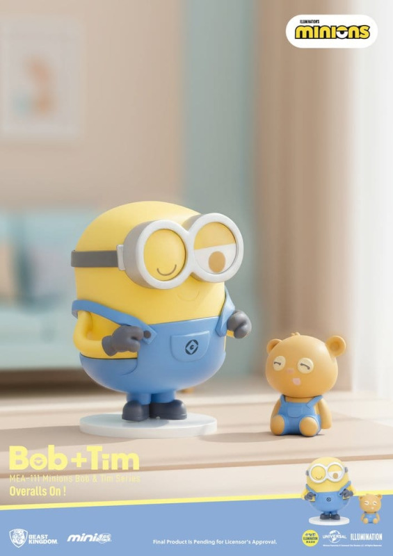 Minions Mini Egg Attack Blind Box Figures Minions bob & tim series 9 cm Assortment (6) 4