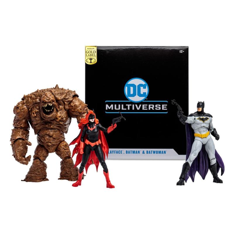 DC Multiverse Action Figures Multipack Clayface, Batman & Batwoman (DC Rebirth) (Gold Label) 18