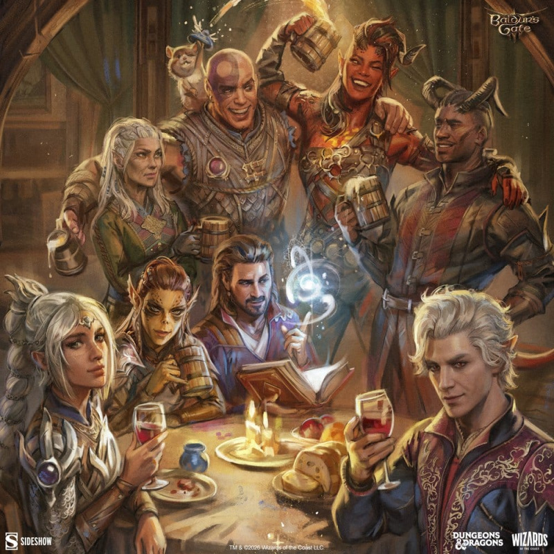 Baldur's Gate III Fine Art Print The Elfsong Tavern 61 x 46 cm - unframed 3