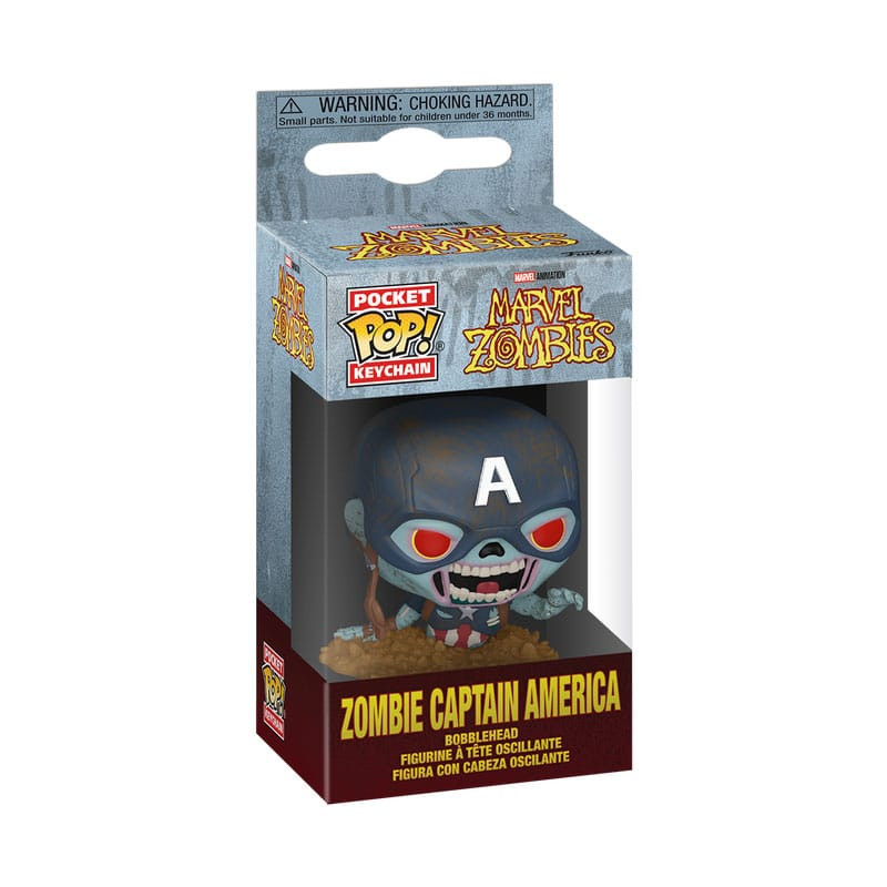 Marvel Zombies POP! Vinyl Keychains 4 cm Captain America Display (12) 1