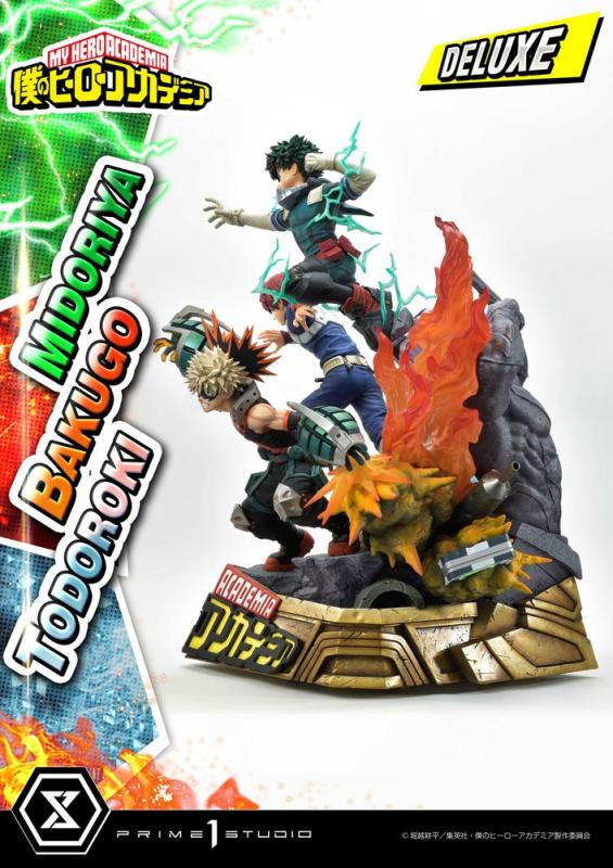 My Hero Academia Statue Midoriya, Bakugo & Todoroki Deluxe Bonus Version 69 cm 7