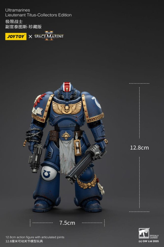 Warhammer 40,000: Space Marine 2 Action Figure Ultramarines Lieutenant Titus Collectors Edition 13 c 5