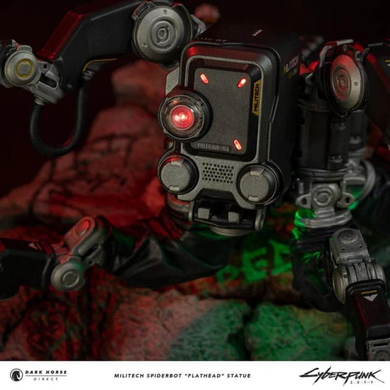 Cyberpunk 2077 Statue Militech Spiderbot "Flathead" 25 cm