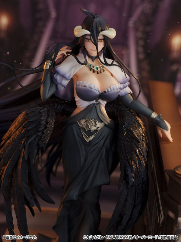 Overlord SHIBUYA SCRAMBLE FIGURE PVC Statue 1/7 Albedo Jet Black Dress Ver. 28 cm 2