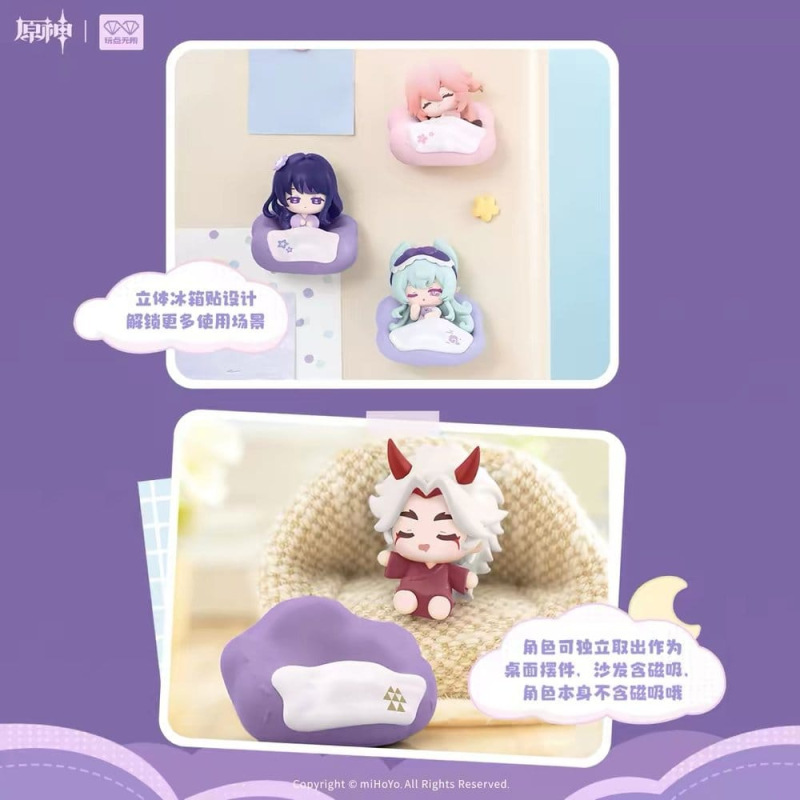 Genshin Impact 3D Magnet Cloud Pillow Dreamland Series 5 cm Blind Box Display (9) 2