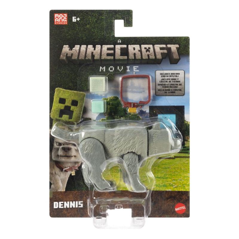 A Minecraft Movie Action Figure Dennis the Wolf 10 cm 1