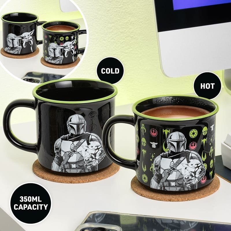 Star Wars: The Mandalorian Heat Change Mug Mandalorian and Grogu 1