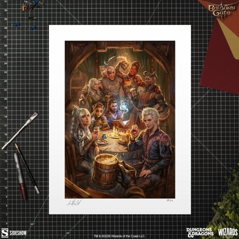 Baldur's Gate III Fine Art Print The Elfsong Tavern 61 x 46 cm - unframed 1