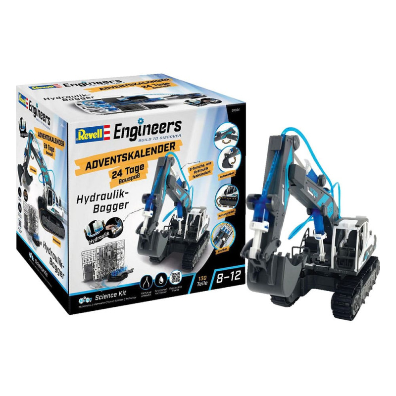 Revell Engineers Advent Calendar Hydraulic excavator model kit 5
