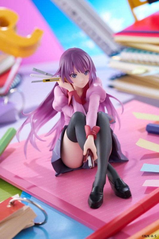 Monogatari PVC Statue Desktop Cute Figure Hitagi Senjougahara 13 cm 3