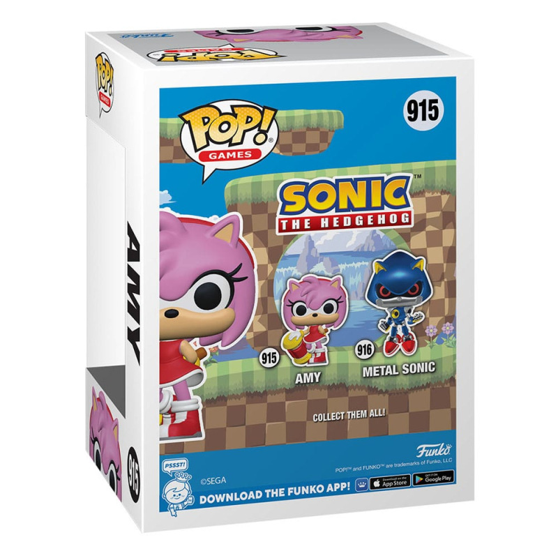 Sonic the Hedgehog POP! Games Vinyl Figure Amy Rose 9 cm 2