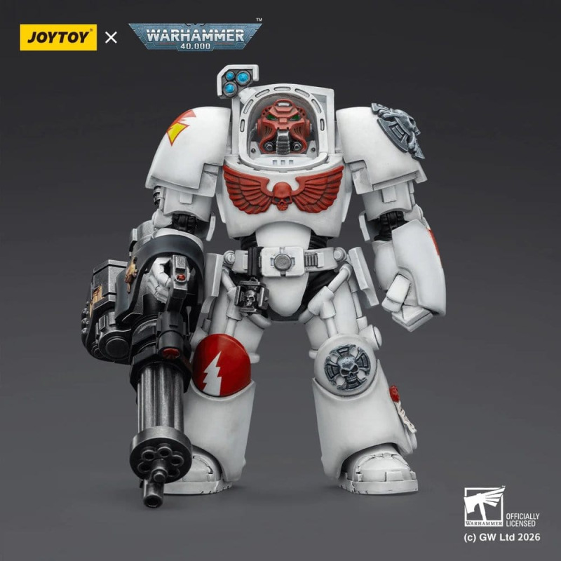 Warhammer 40,000 Action Figure White Scars Terminator 3 with Power Fist and Assault Cannon 14 cm 1