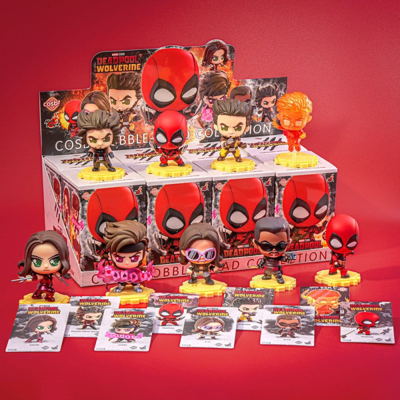 Deadpool & Wolverine Cosbi Mini Figures 9 cm Series 2 Blind Box Display (8) 2