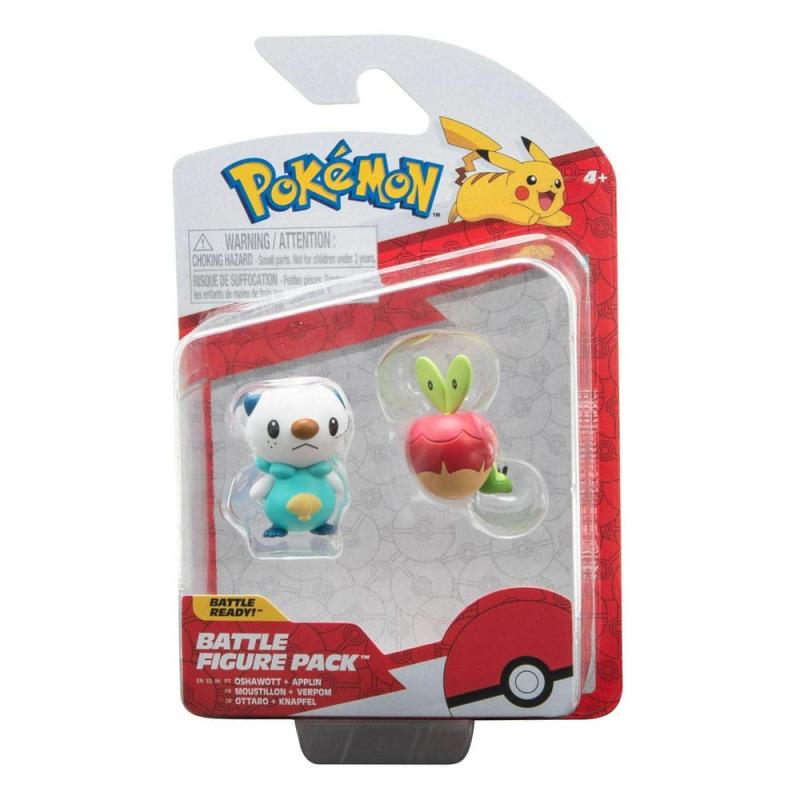 Pokémon Battle Figure Set Figure 2-Pack Applin, Oshawott
