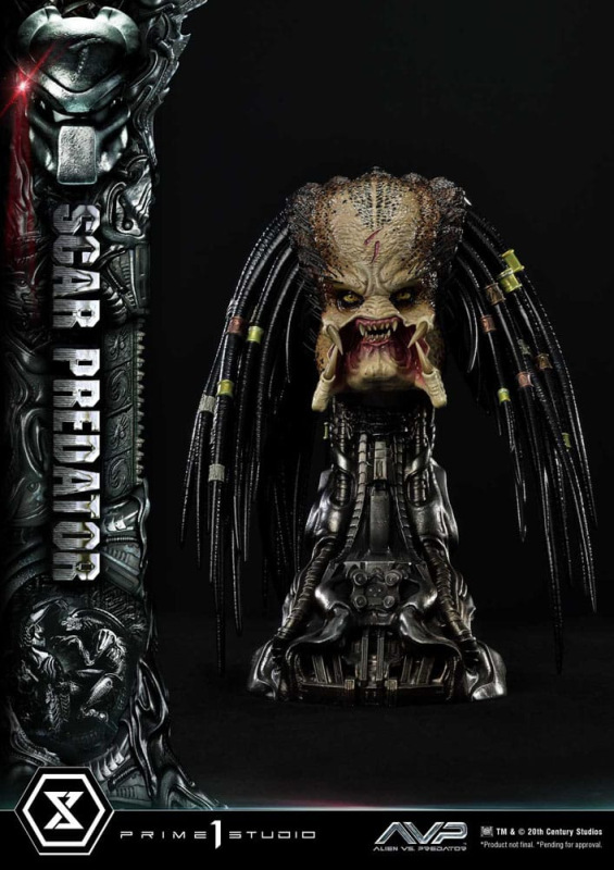 The Alien vs. Predator Museum Masterline Series Statue 1/3 Scar Predator Deluxe Version 93 cm 12