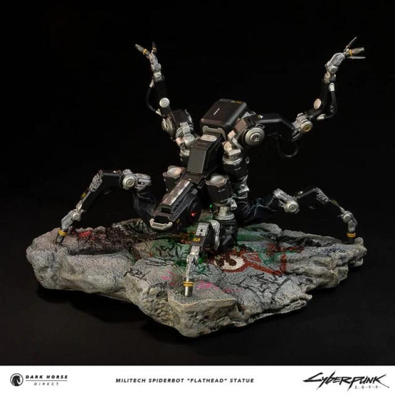 Cyberpunk 2077 Statue Militech Spiderbot "Flathead" 25 cm