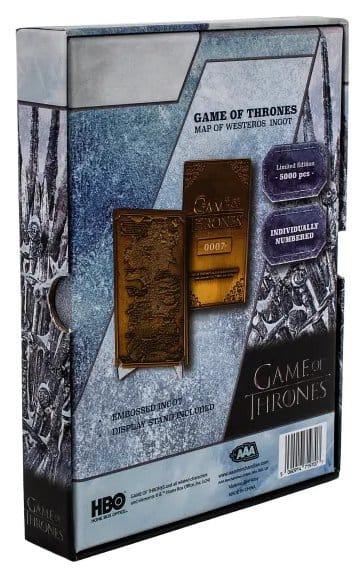 Game of Thrones Ingot Map of Westeros 1