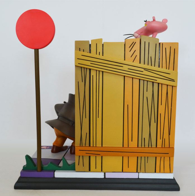 The Pink Panther Statue Pink Panther & The Inspector 41 cm 4