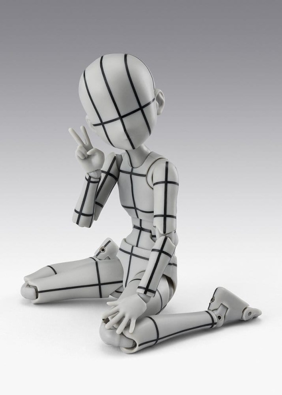 S.H.Figuarts Action Figure Body-Chan -Ken Sugimori- Edition -Wireframe- (Gray Color Ver.) 13 cm 2