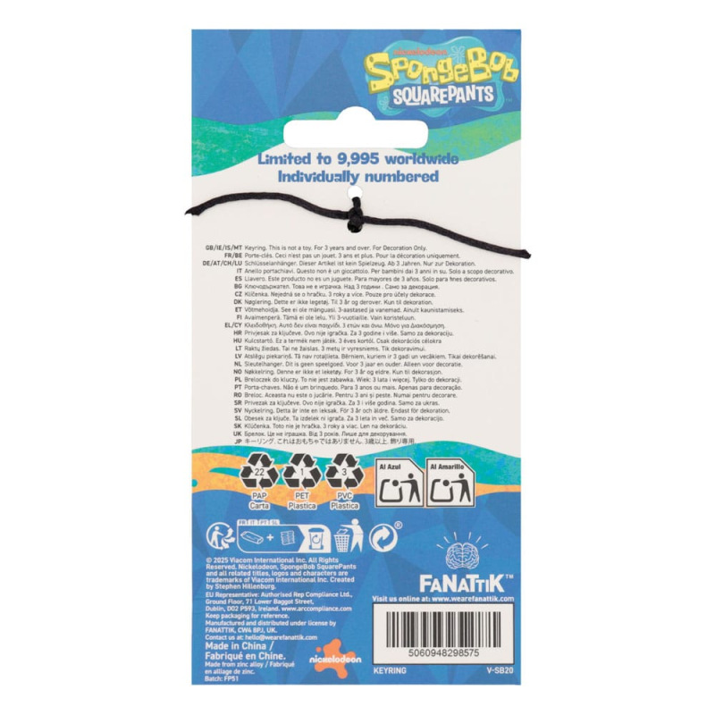 SpongeBob Squarepants Keychain Driver License Limited Edition 2