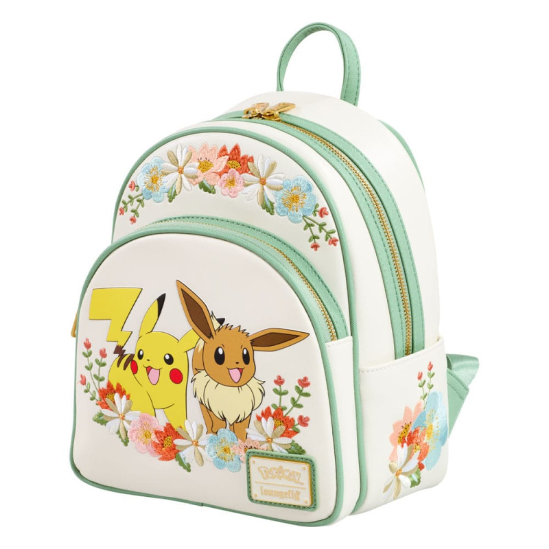 Pokémon by Loungefly Mini Backpack Pikachu & Eevee Floral 1