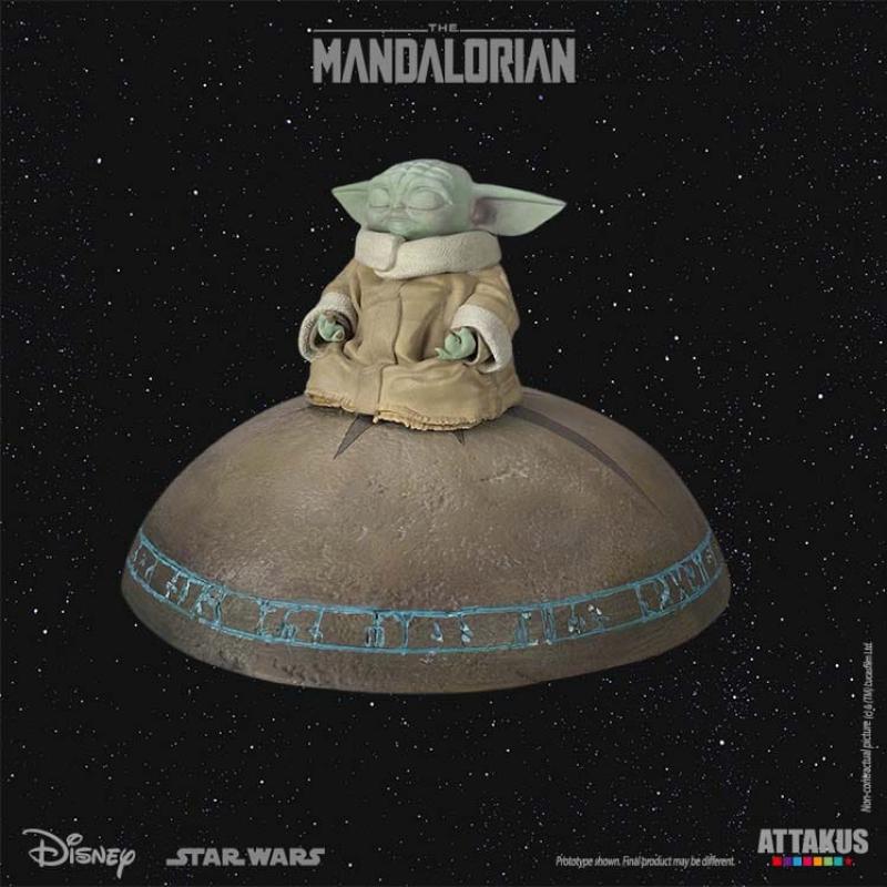 Star Wars: The Mandalorian Classic Collection Statue 1/5 Grogu Summoning the Force 13 cm