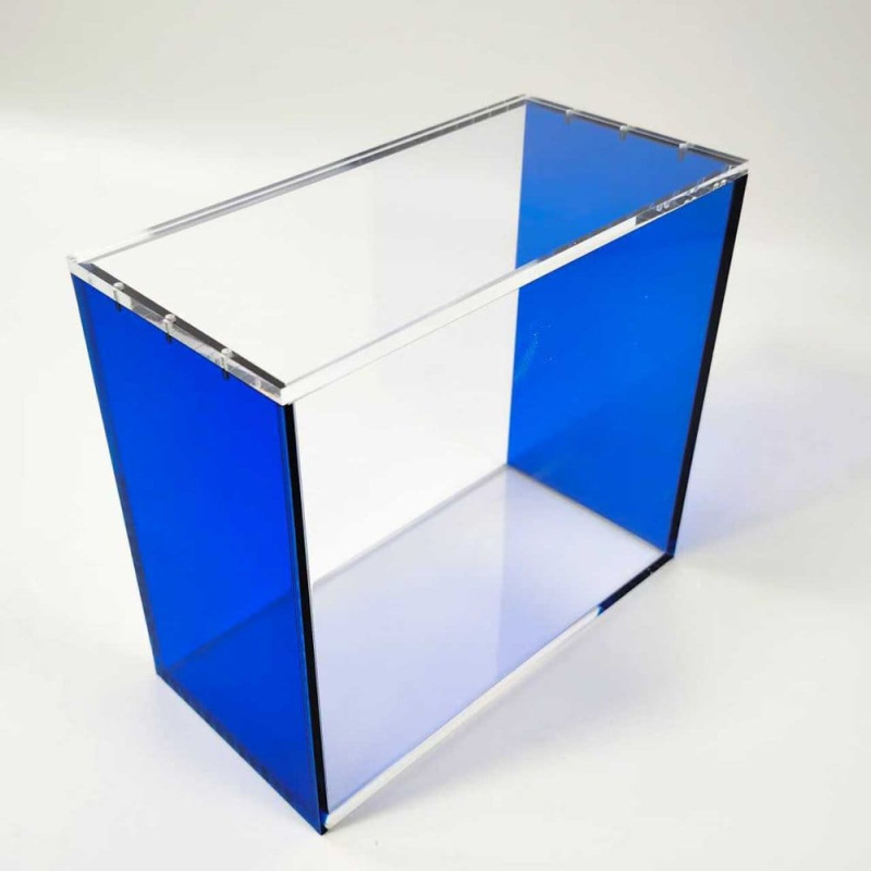 Evoretro Magnetic Acrylic Display Case for ETB with Colored Sides - Blue