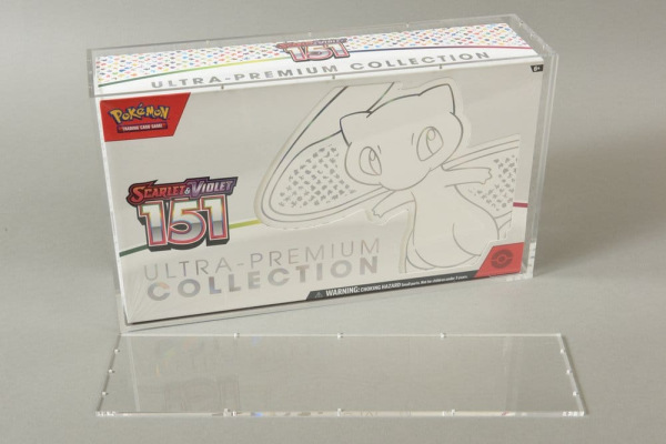 Evoretro Acrylic Display Case for Pokemon 151 UPC Box and Mega Charizard X UPC Box 23 x 39 cm 2