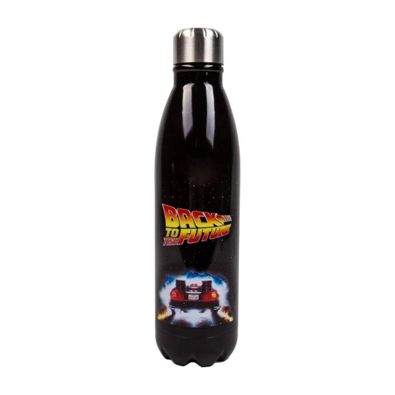 Back to the Future Water Bottle Burning Rubber